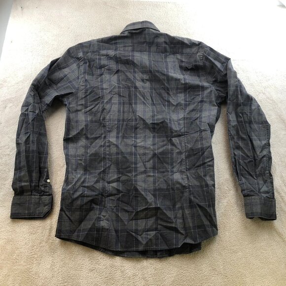 Barbour Mens Wilfred Shirt Large Checkered Tailored Fit Button-Down Long Sleeve - Picture 14 of 14